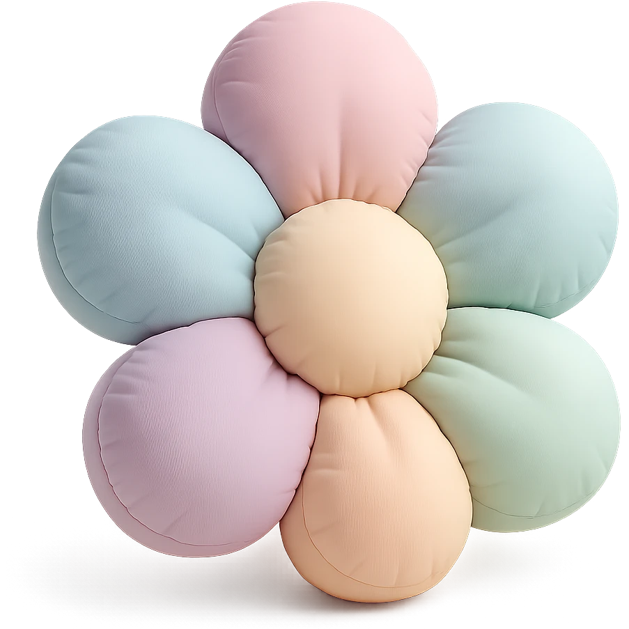 fluffy, soft and plush, pastel colors emoji