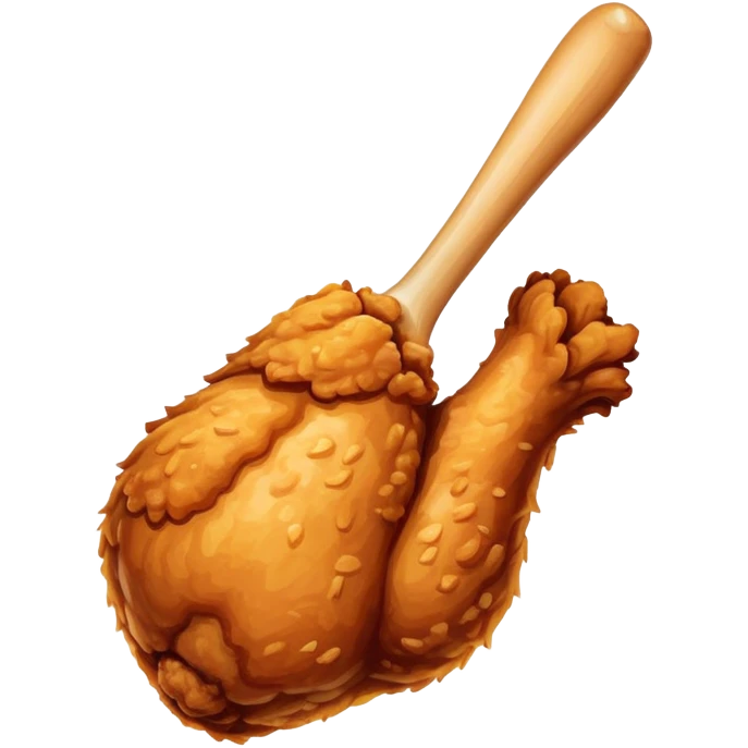 Fried chicken leg emoji