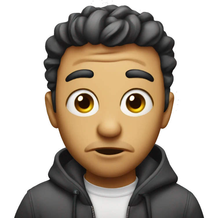Rolling eyes with tongue out emoji