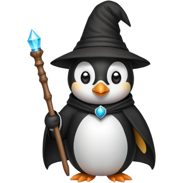 Penguin Wizard emoji