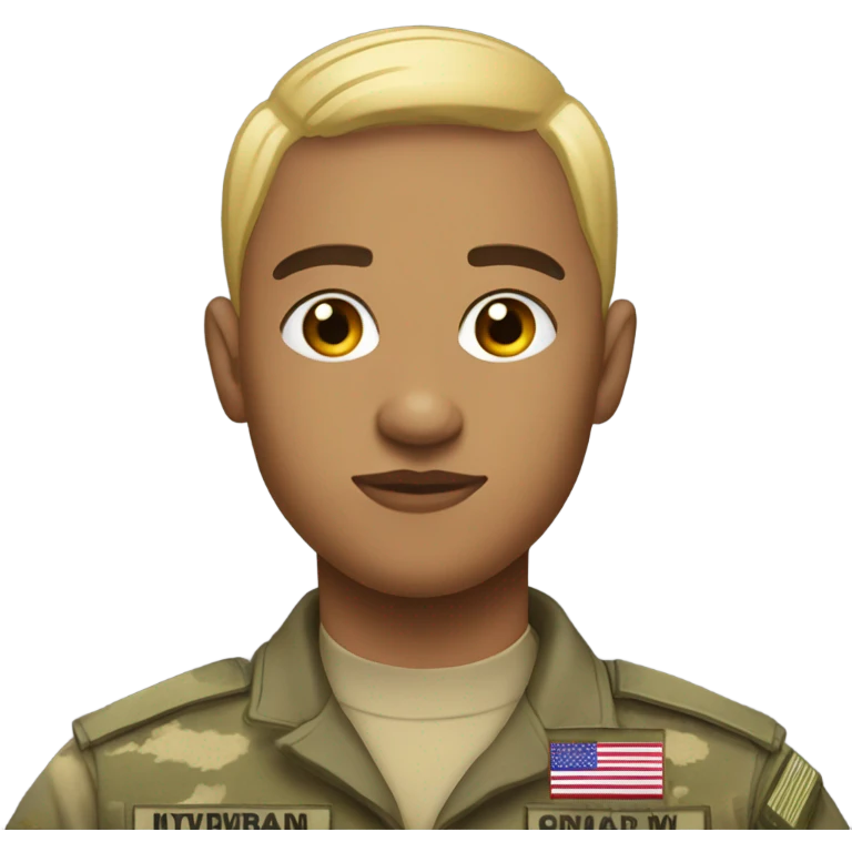Non binary Iraq war veteran emoji
