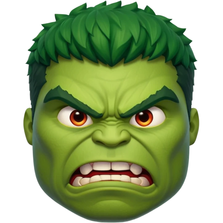 Hulk face emoji