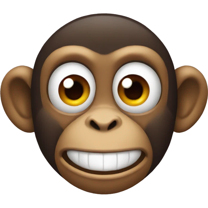 monkey with clown face emoji