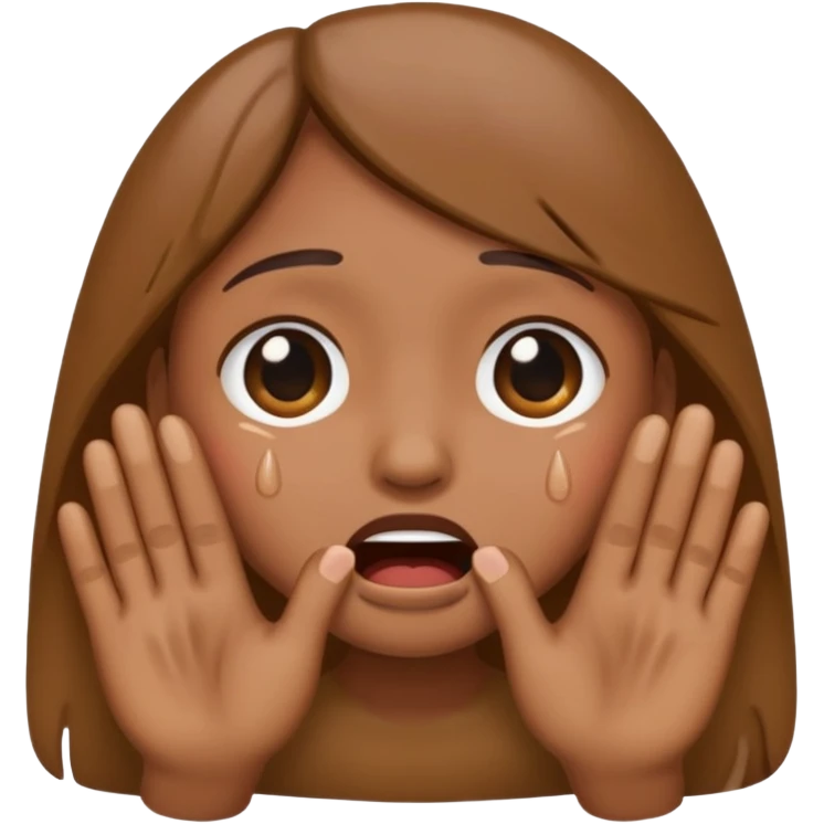 i want an emoji like this one 🫂 to be crying emoji