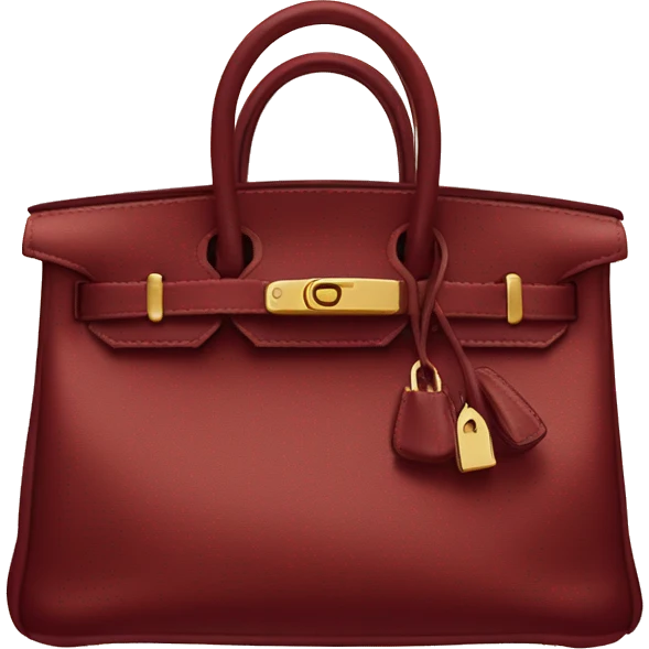 dark red hermes birkin bag emoji