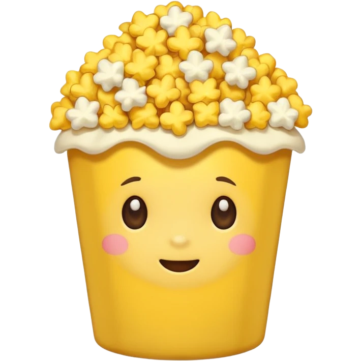 talking popcorn emoji