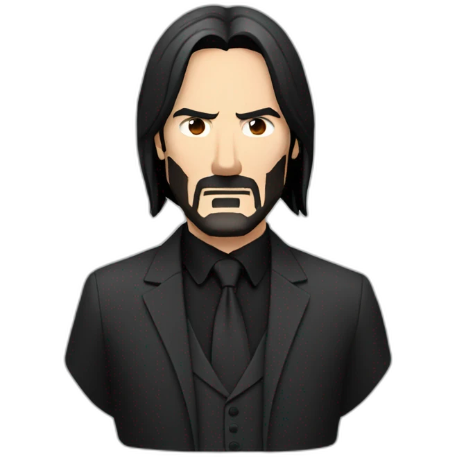 John Wick Face Only emoji