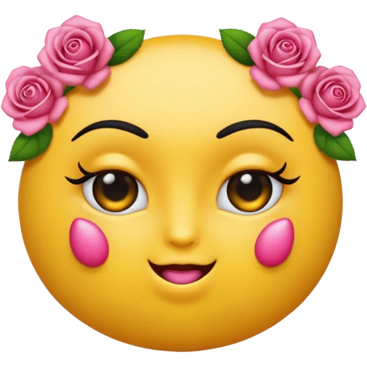 Je veux un emoji classique mais avec des faux cils des faux ongles et avec des seins et des fesses qui fasse une pose de baddie  emoji