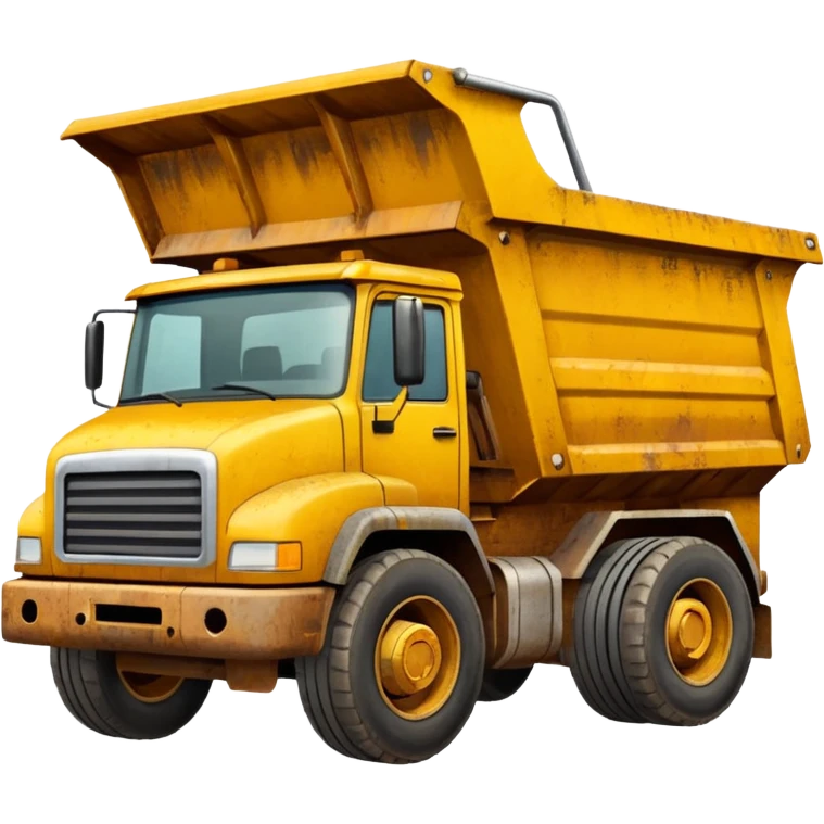 yellow dump truck emoji