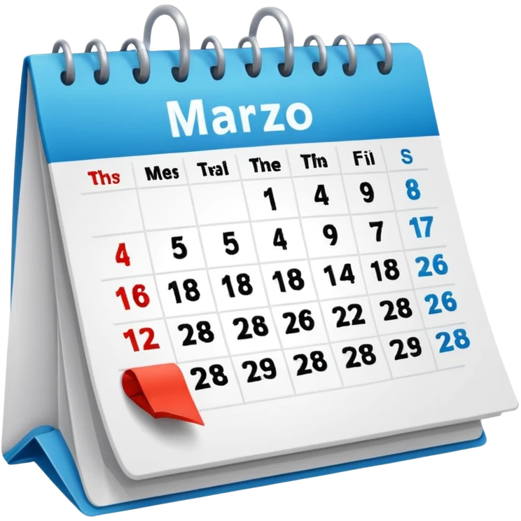 marzo 1 calendario emoji
