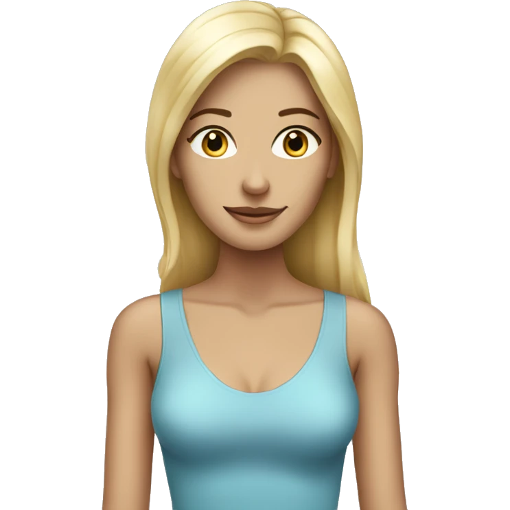 Beautiful Skinny blonde woman emoji