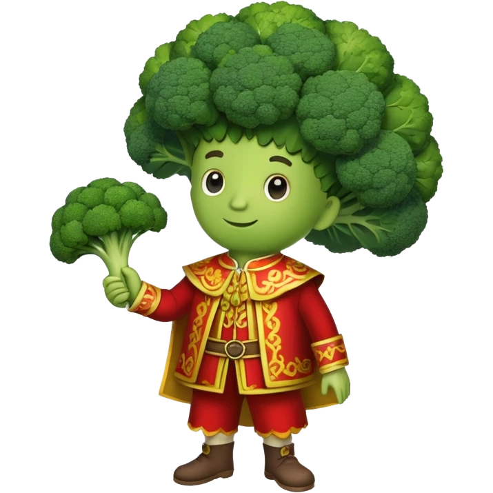 Broccoli with clothing/style from Spain  emoji