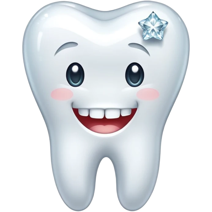 Tooth with diamonds emoji