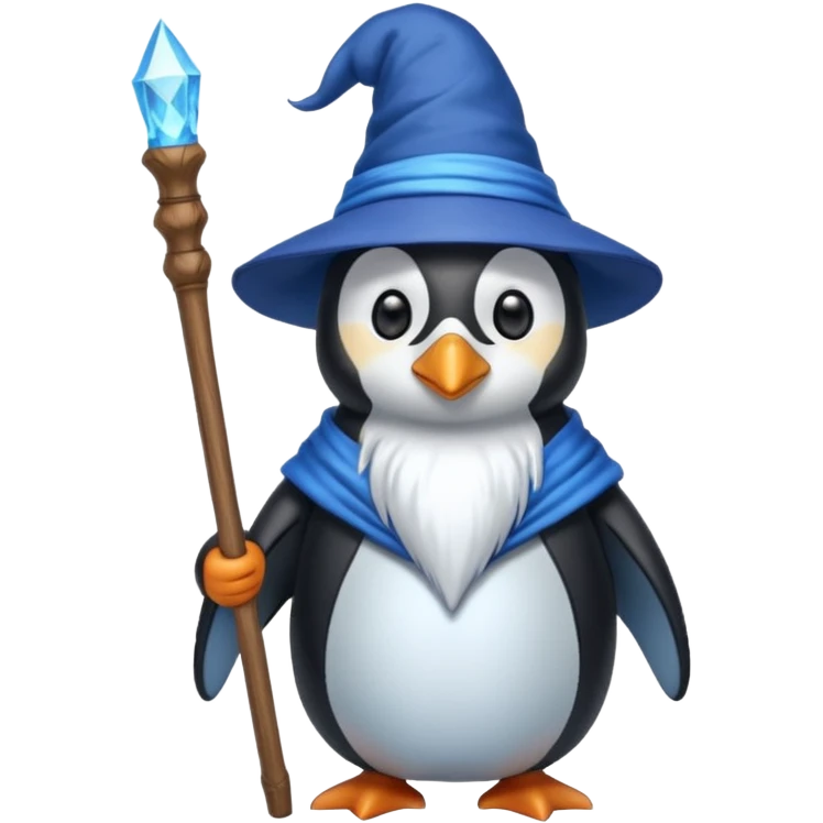 Penguin Wizard emoji