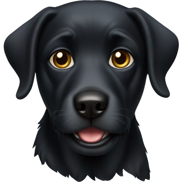 Black dog emoji