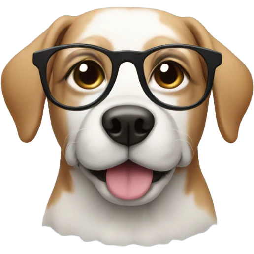 Dog with Glasses emoji
