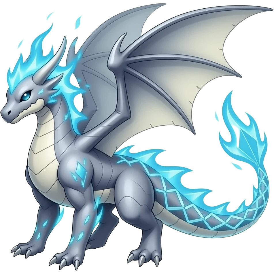 Gabite-ExVeemon-Digimon-Latias-Pokémon-Flamedramon-fusion-animal-hybrid-creature, Full body emoji
