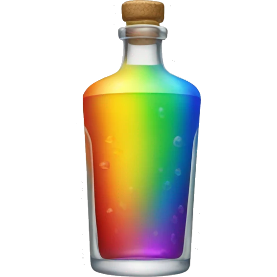 Liquor rainbow emoji