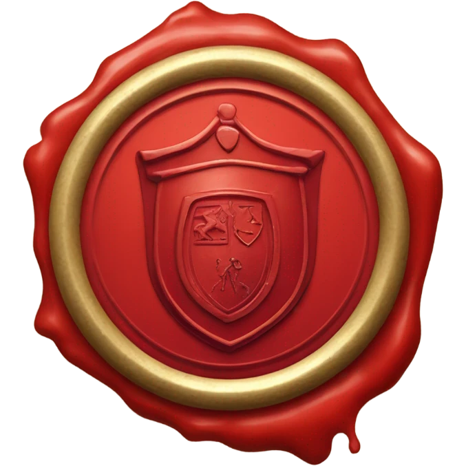knight wax seal red circle emoji