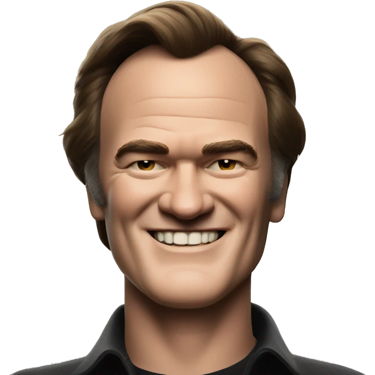 Quentin Tarantino smiles emoji