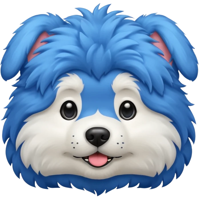 Dog blue emoji