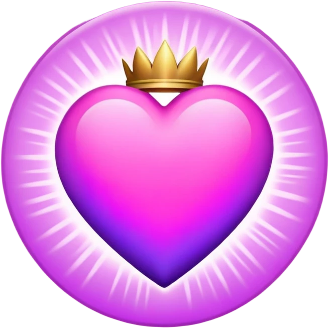divine heart pink violet  emoji