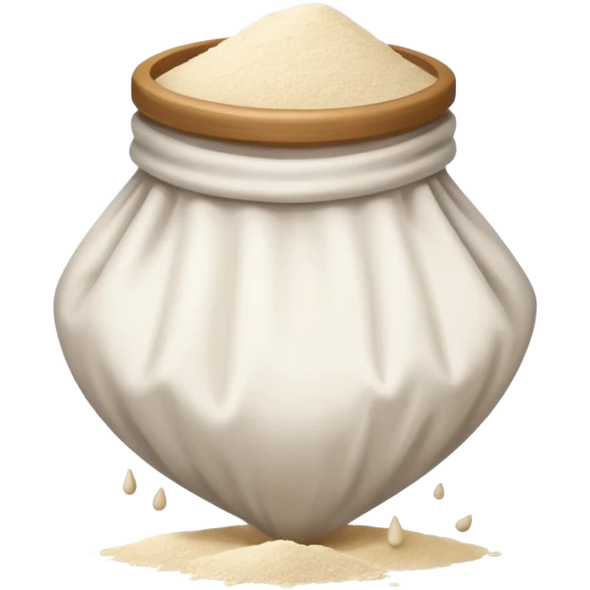 open bag of flour emoji