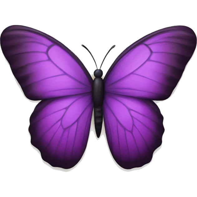 purple butterfly next to the letter W emoji