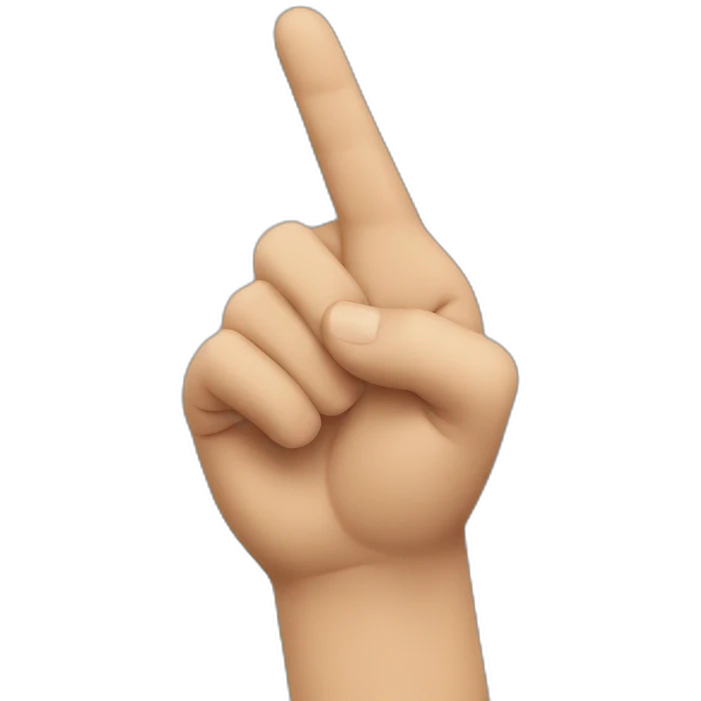 hand pointing emoji