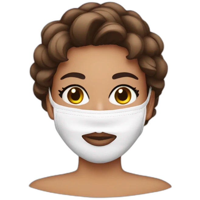 Beauty face mask emoji