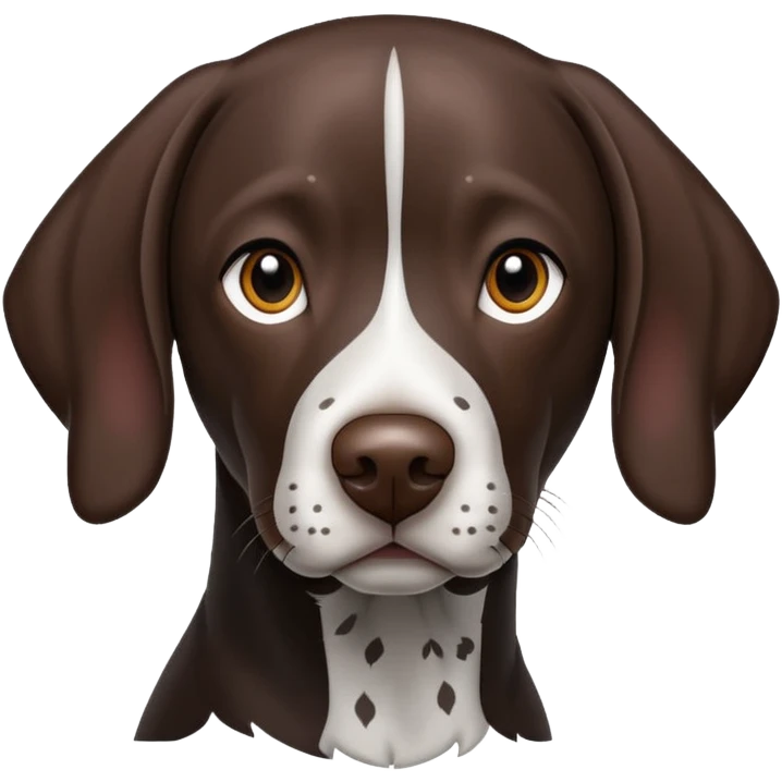 black German shorthair pointer dog emoji