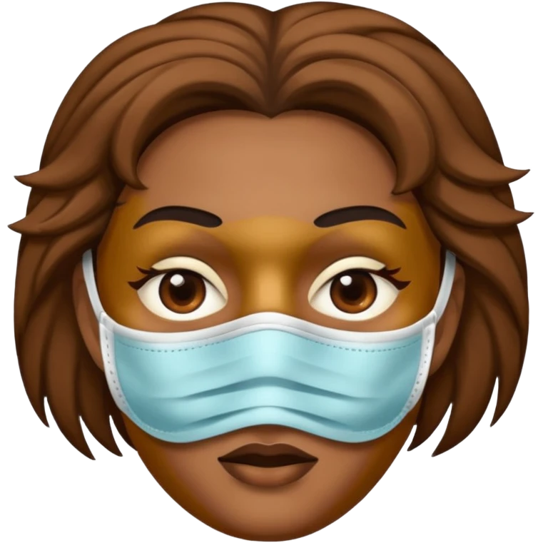 Mask on face emoji