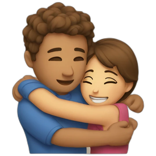 Hug relationship emoji