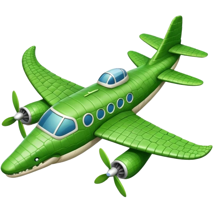 Cocodrilo avion  emoji
