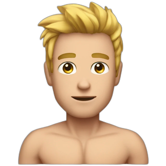 a picture of giga chad With a ton of abs emoji