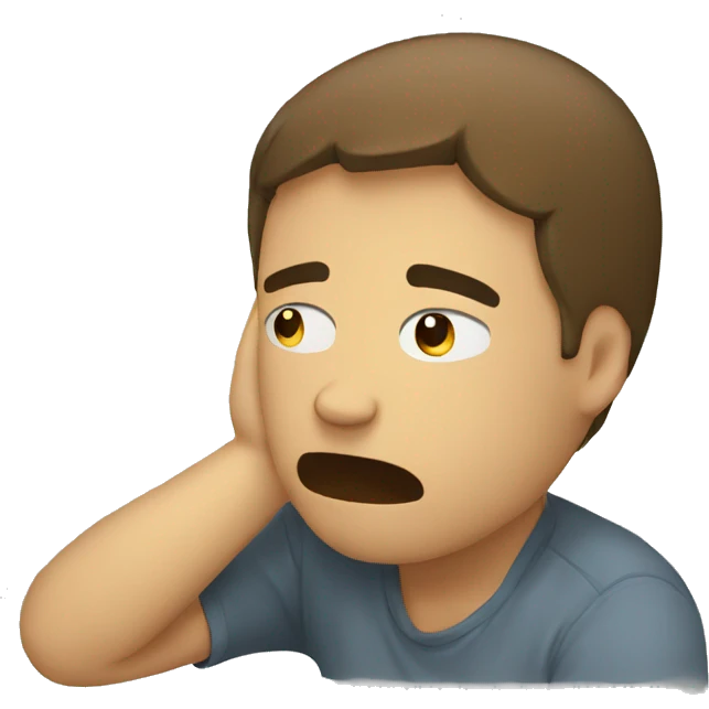 anxiety and depressed emoji