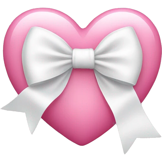 pink heart with a white bow emoji