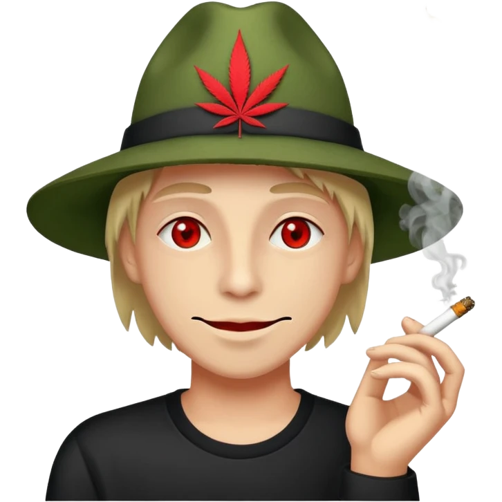 smoking marijuana emoji