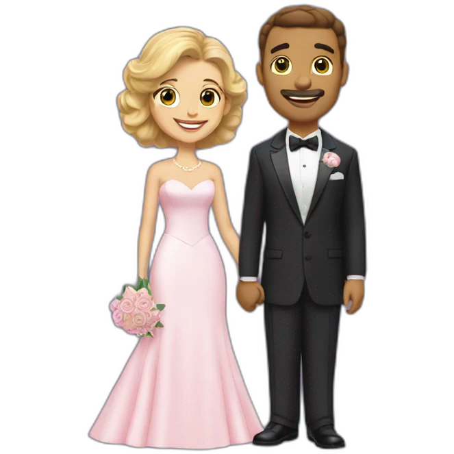 Louie smith and the pink panther get married emoji