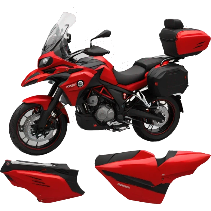 Moto benelli trk 502X color RED emoji