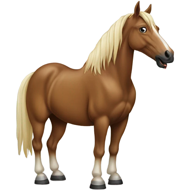 Horse holding a beer  emoji