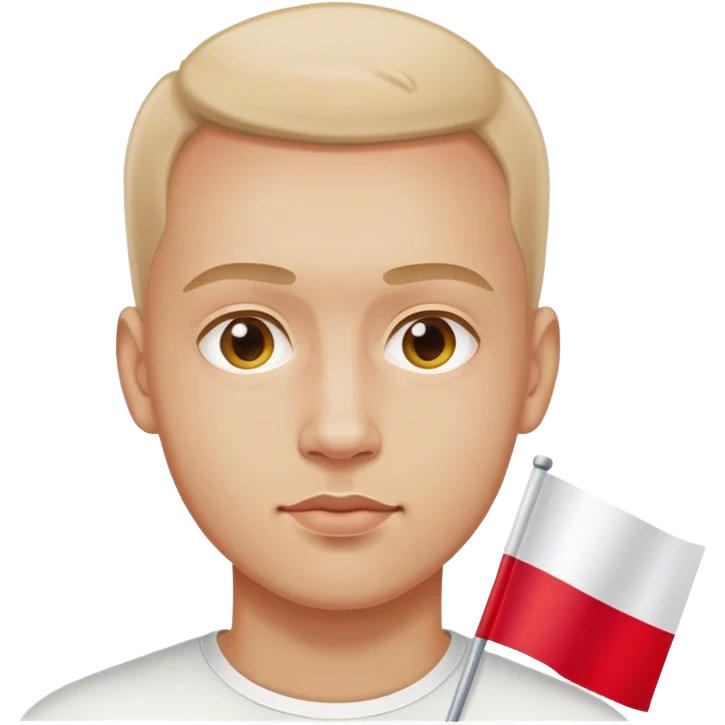 man with polish flag emoji
