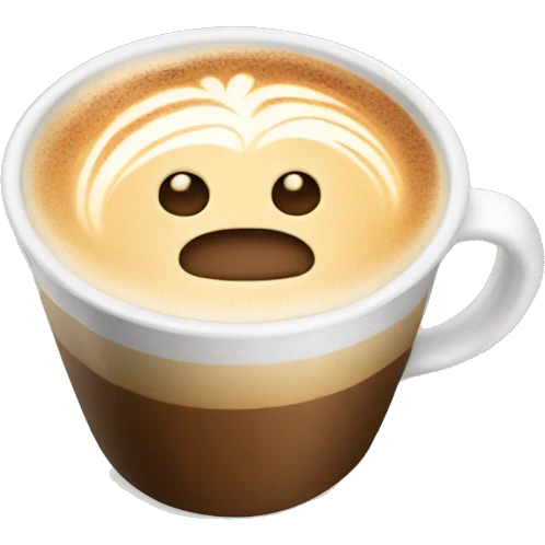 A beautiful coffee latte  emoji