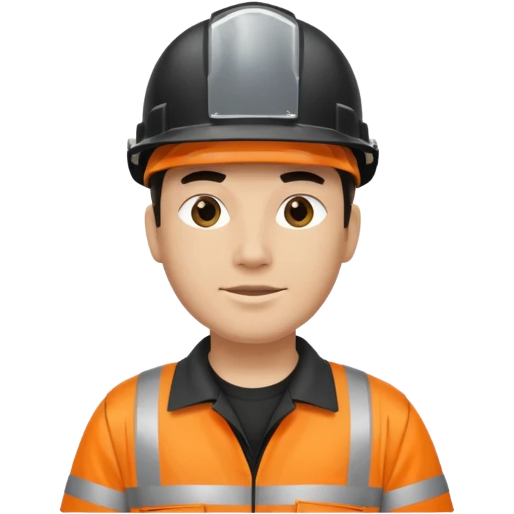 garbage man with black helmet emoji