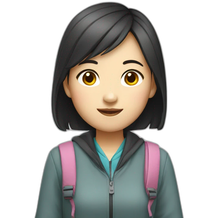 chinese girl student emoji