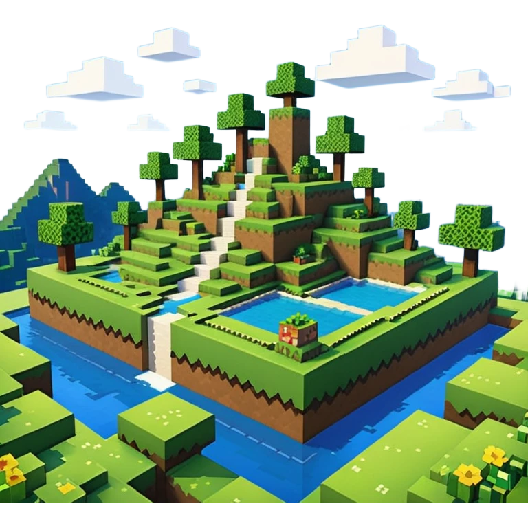 Minecraft but in minecraft emoji