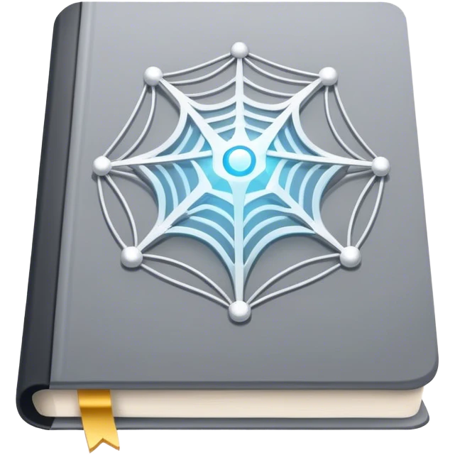 magical greybook of networking with a magic web emoji