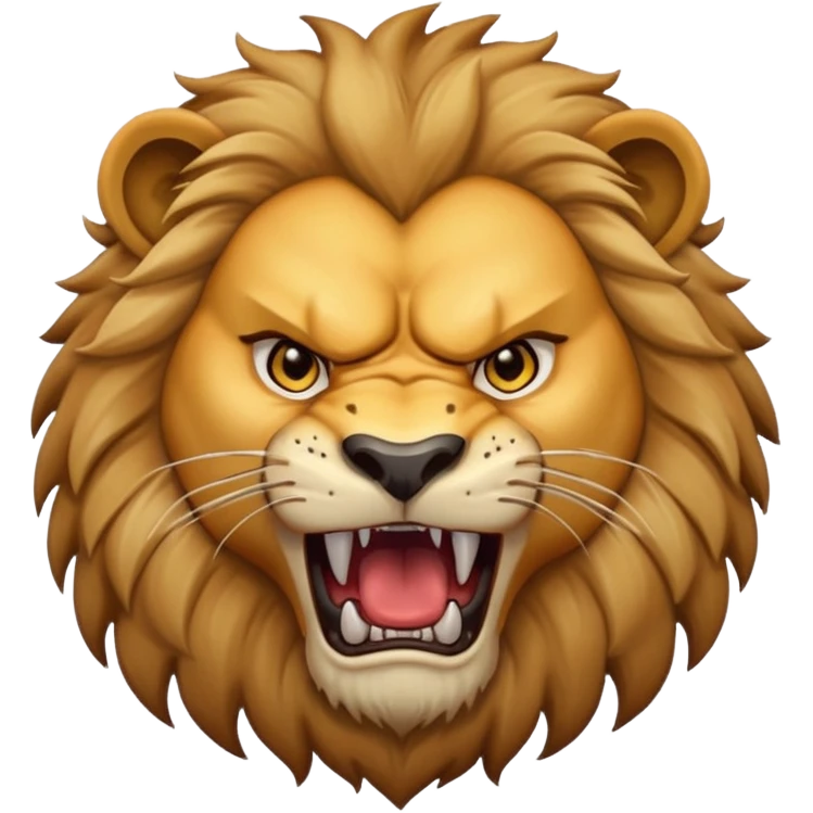 Aggressive Lion emoji