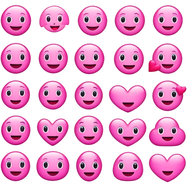 Pink emojis emoji