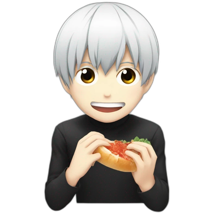ken kaneki eating emoji